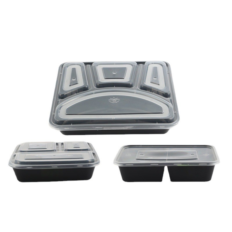 一次性餐盒透明加厚圆形快餐盒打包碗一次性汤碗1000ml外卖打包盒