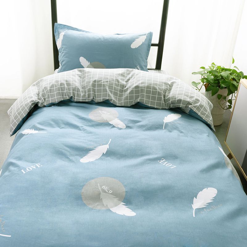 学校宿舍六件套全棉床单被套三件套学生枕套单人床上下铺床上用品