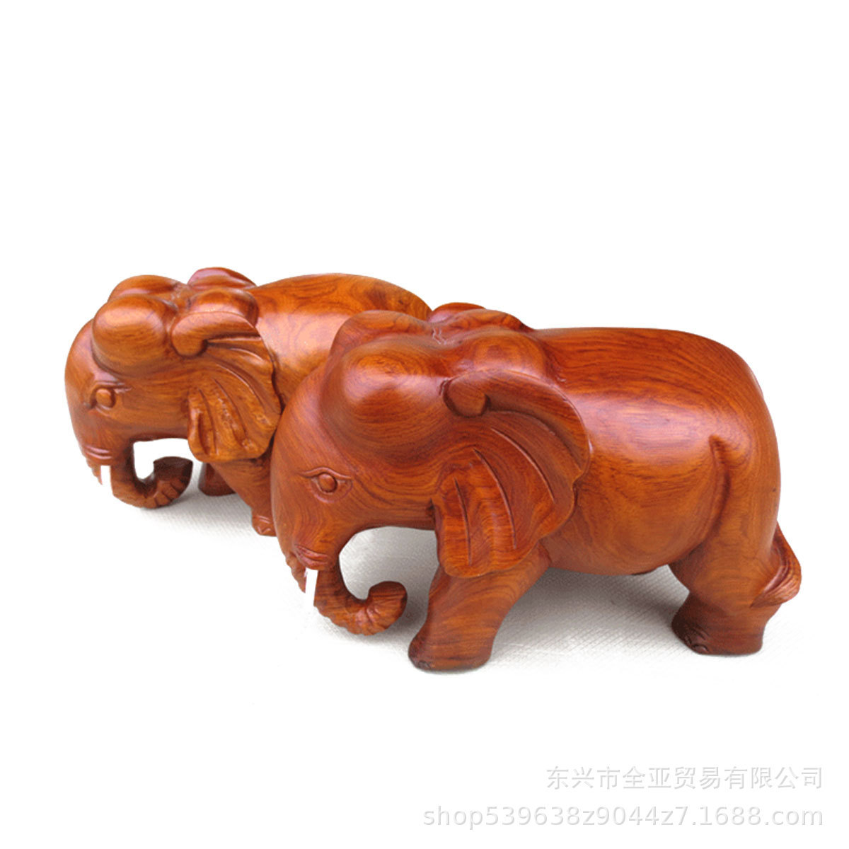 花梨木大果紫檀木雕大象拼办公红木大象摆件招财工艺象整木无居家