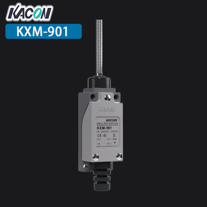 现货批发Kacon/凯昆KXM-901金属弹簧棒手柄IP67防水行程开关 限位