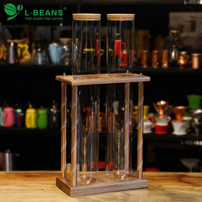 l-beans喜茶陈列架展示架玻璃罐皇茶喜茶茶叶玻璃试管玻璃展示架