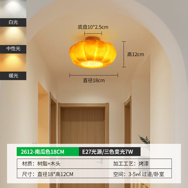 纯货简约现代入户玄关灯楼梯图灯阳台南瓜灯2612衣帽间800*800