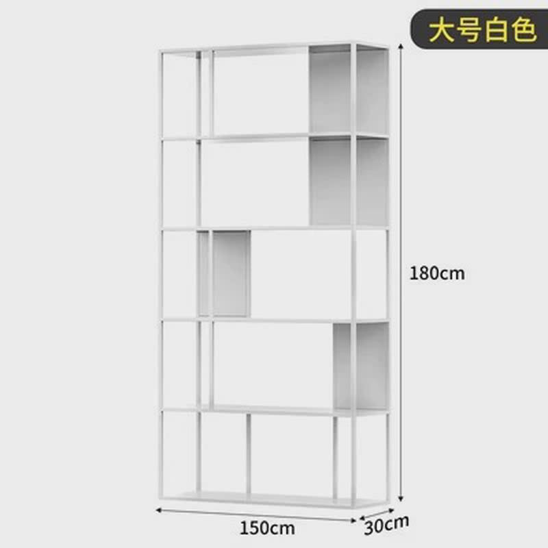 北欧铁艺隔断置物架办公室多层网红摆件创意屏风客厅书架落地