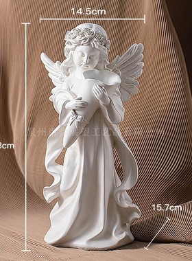 插花摆件北欧花仙子少女雕塑捧摆件创意工艺花天使diy花插装饰品