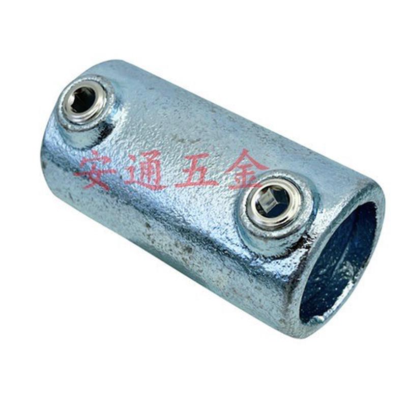 2寸钢管连接件60mm镀锌圆管连dn50护栏快速接头接头免焊接三四通