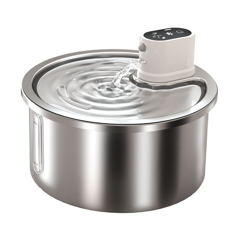 自动猫咪饮水机不锈钢活水不插电3l大容量新款恒温宠物无线饮水器