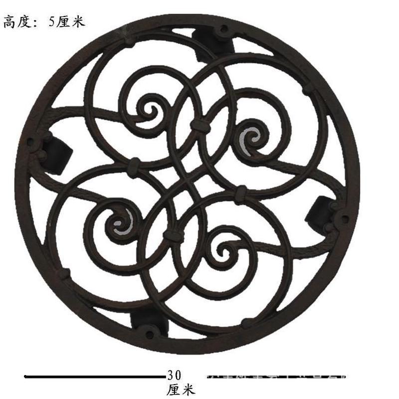 铸托托移动托盘底托带轮子托盘花盆铁轮园艺园林资材耐用坚固欧式