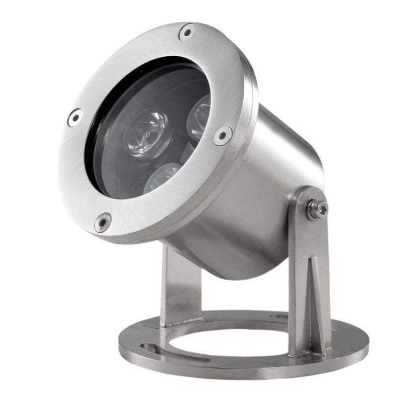 led鱼池景观池304喷泉3w水底灯24v七彩12v不锈钢庭院水下灯喷泉灯