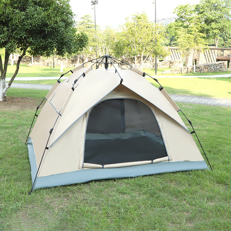 便携式帐篷户外露营帐篷双门折叠露营帐篷帐篷家庭出游防晒全自动