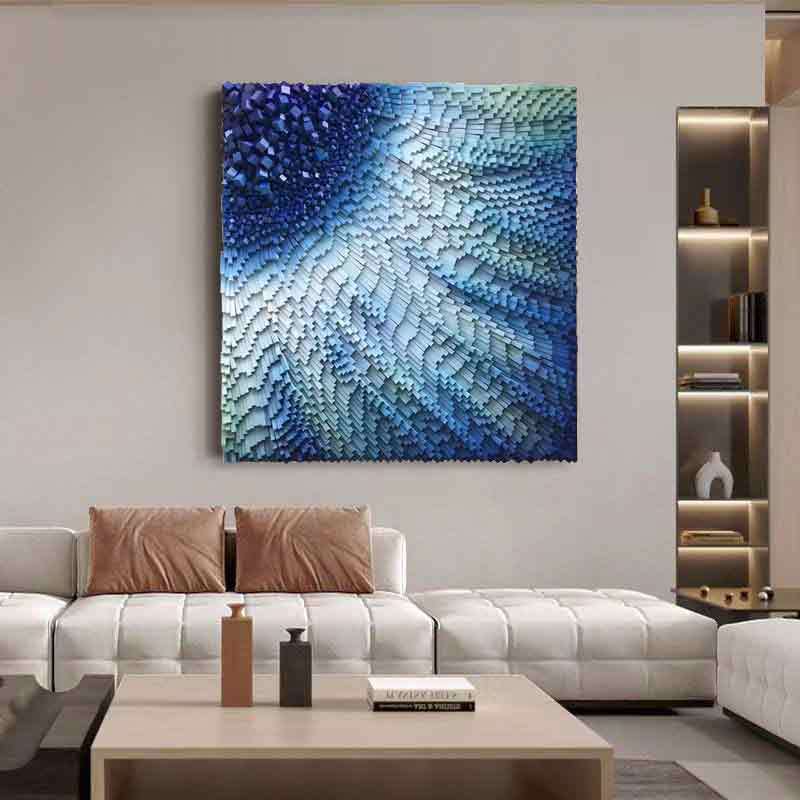 抽象轻奢玄关装饰画手工现代简约立体实物画样板房挂画艺术装置画