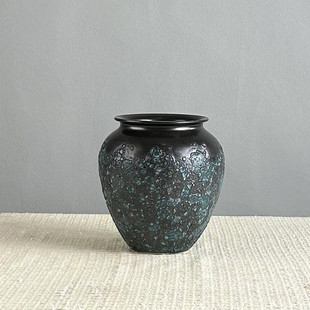 花器冬青花瓶陶艺摆件北美禅意插花干花水培装饰陶瓷梅瓶古典花瓶