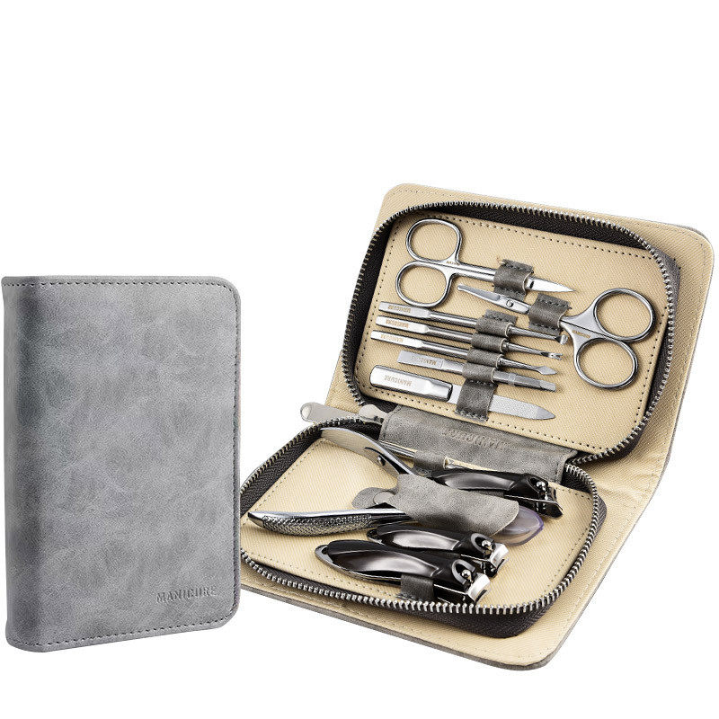 不锈钢12口指甲钳平件套套装指甲剪高档商务礼品修甲全套指甲刀,家庭/个人清洁工具,指甲钳,淘宝优惠券,粉丝福利购,淘宝优惠卷