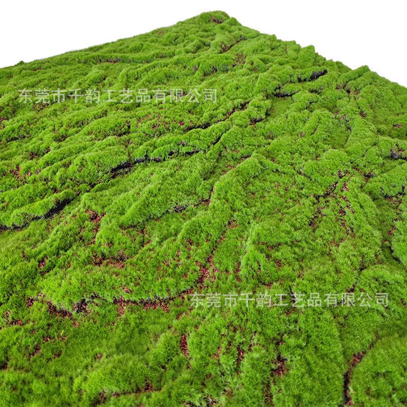 仿真青苔草皮植物墙背景墙打底盆景装饰绿色人造假苔藓草坪绒植