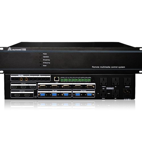 热销多媒体集中管理声光电厂家教教室展厅系统音视频控制器中控主