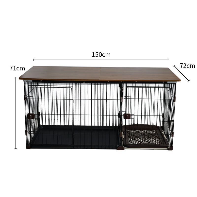 Y2r狗笼子带厕所实木小型犬中型宠物狗狗围栏栅栏室内猫笼子狗窝