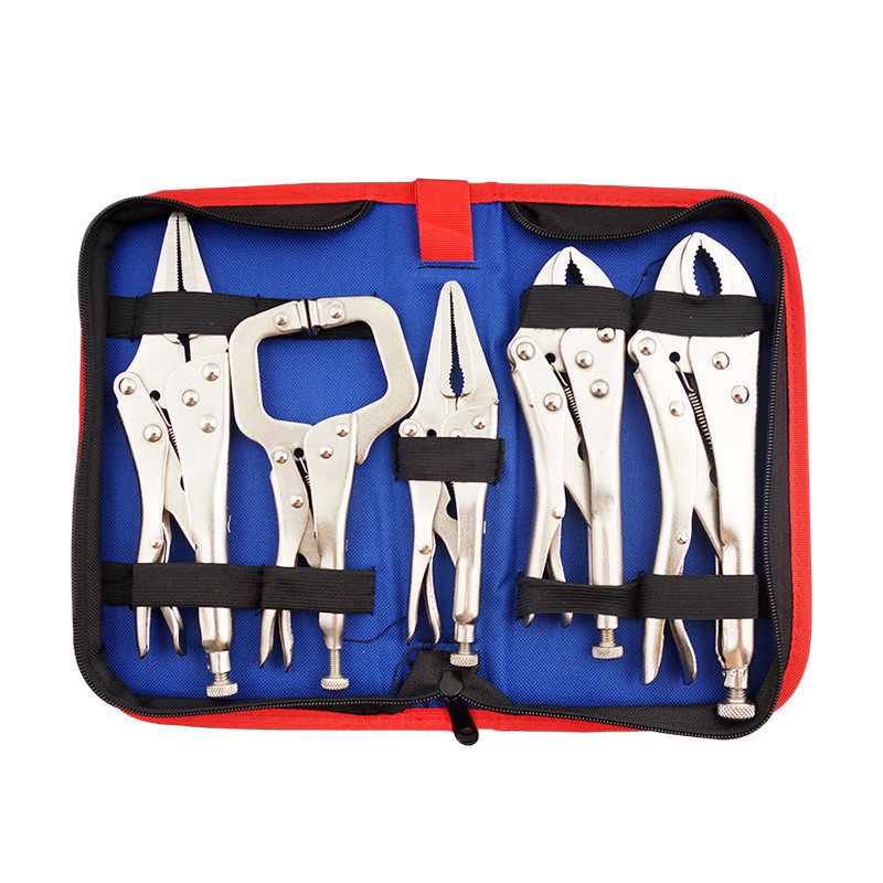 牛津布包大力钳组套餐尖嘴圆柄圆嘴c型方口套口大力钳子套装5件套,五金/工具,大力钳,淘宝优惠券,粉丝福利购,淘宝优惠卷