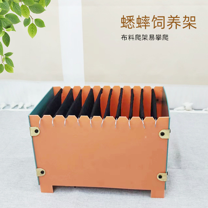 爬饲养箱蟋蟀专用养殖架蟋蟀养殖盒爬虫携带箱金刚蟋蟀网布料爬架