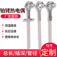 S/R/B型耐高溫鉑銠熱電偶/WRP-130型/0-1600℃攝氏度剛玉廠家直供