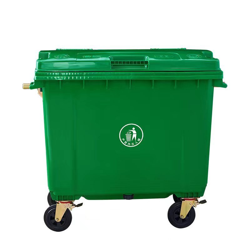 批发大容量户外环卫垃圾桶660l移动垃圾桶垃圾箱大号环卫手推商用