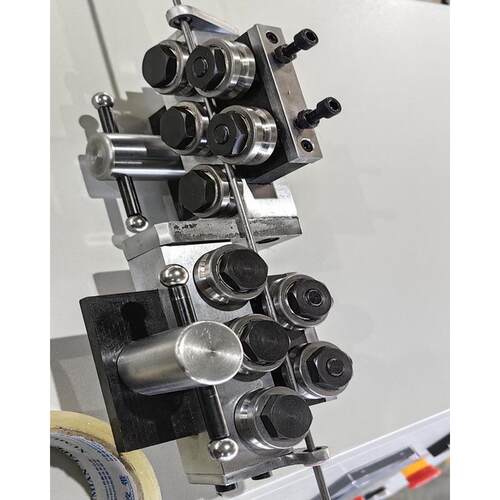 外径42铁丝钢丝线材校直器7-18轮收矫直机在线调直器电镀发黑卷器