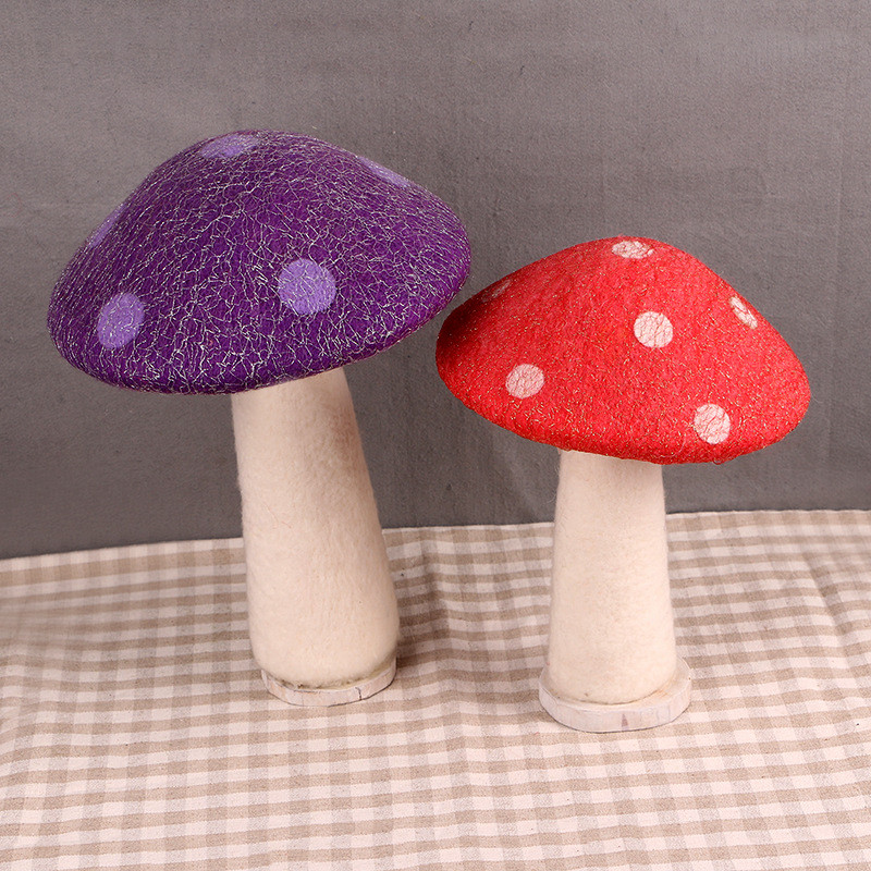 创意手工羊毛毡摆件摄影道具戳戳乐工艺品圣诞装饰摆件厂家直销