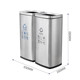 不锈钢直内桶24升垃圾桶分类无投桶商用办公室酒店商场垃圾桶