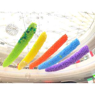 爱心形气球雨商场落网下活动人气互动求婚创意告白气球网兜元新款