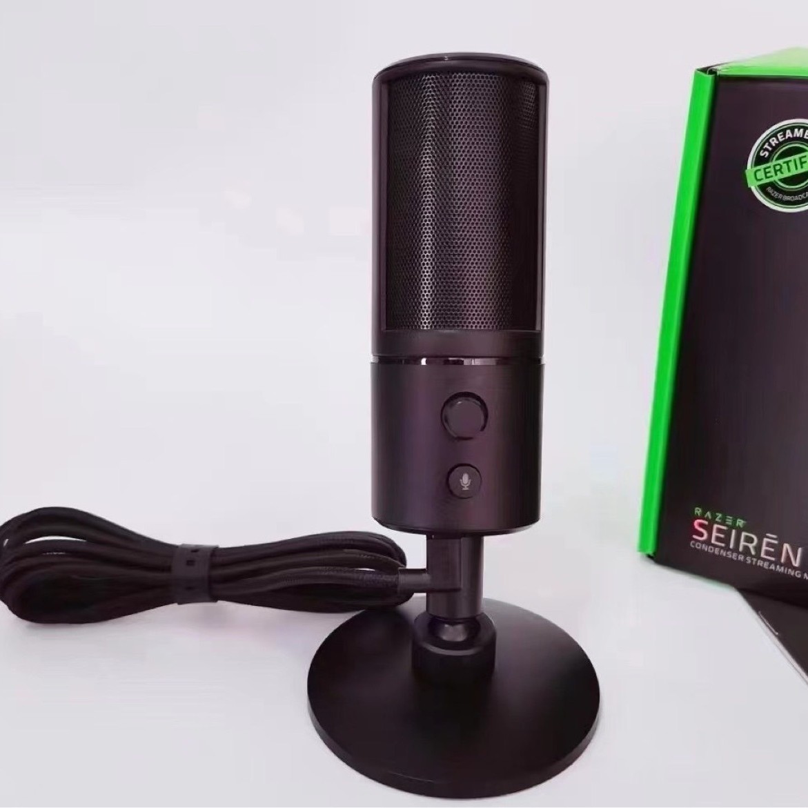 适用SEIRENMINI-x电脑游戏直播麦克风电竞话筒魔音海妖usb