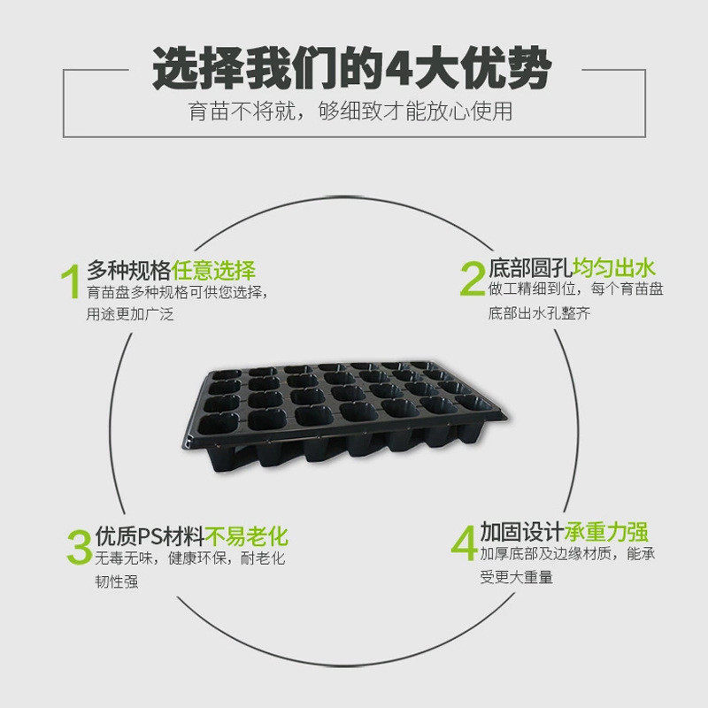 育苗穴盘育苗盘32穴50穴72孔穴128穴200穴无穴盘