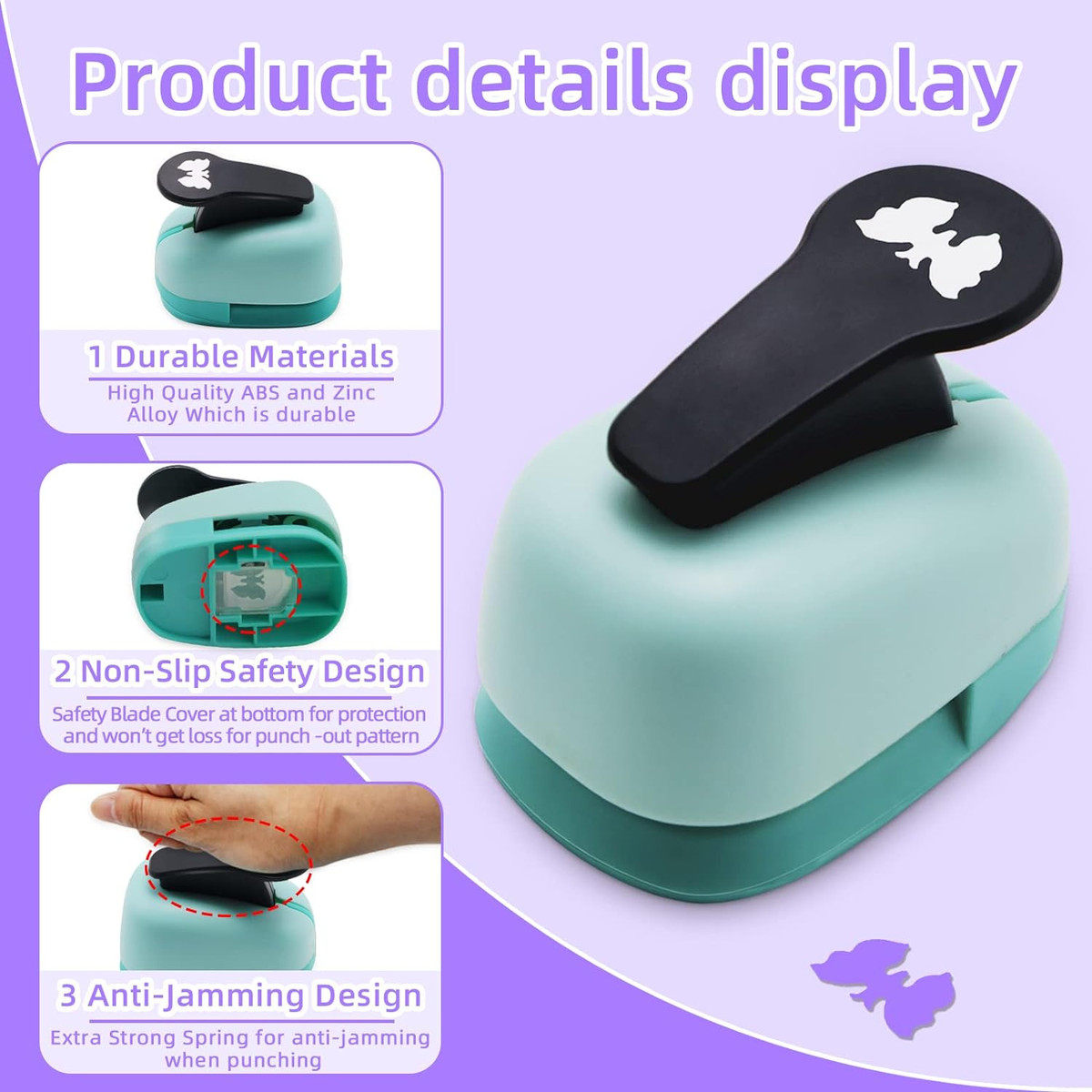 一套6件5/8打孔器16mm纸艺打孔机压花器打花器花型英寸