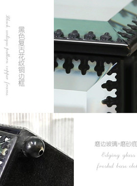 透明磨边玻璃首饰收纳盒复古欧式珠宝盒工厂专业加工批发定制