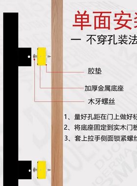 简约拉手大门方形不锈钢店铺展会酒吧ktv有框玻璃门对装白色把手