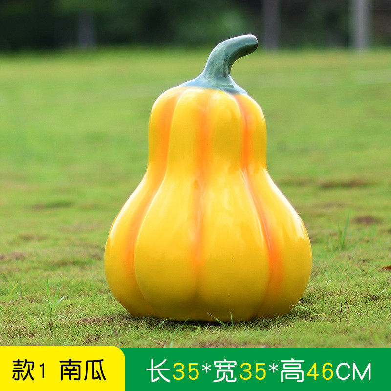 大型玉米南瓜大白菜摆件玻璃钢雕塑道具仿真植物水果蔬菜农场户外