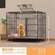 狗笼可折叠宠物笼猫笼加粗小型犬笼中铁比熊泰迪柯基柴犬笼子批发