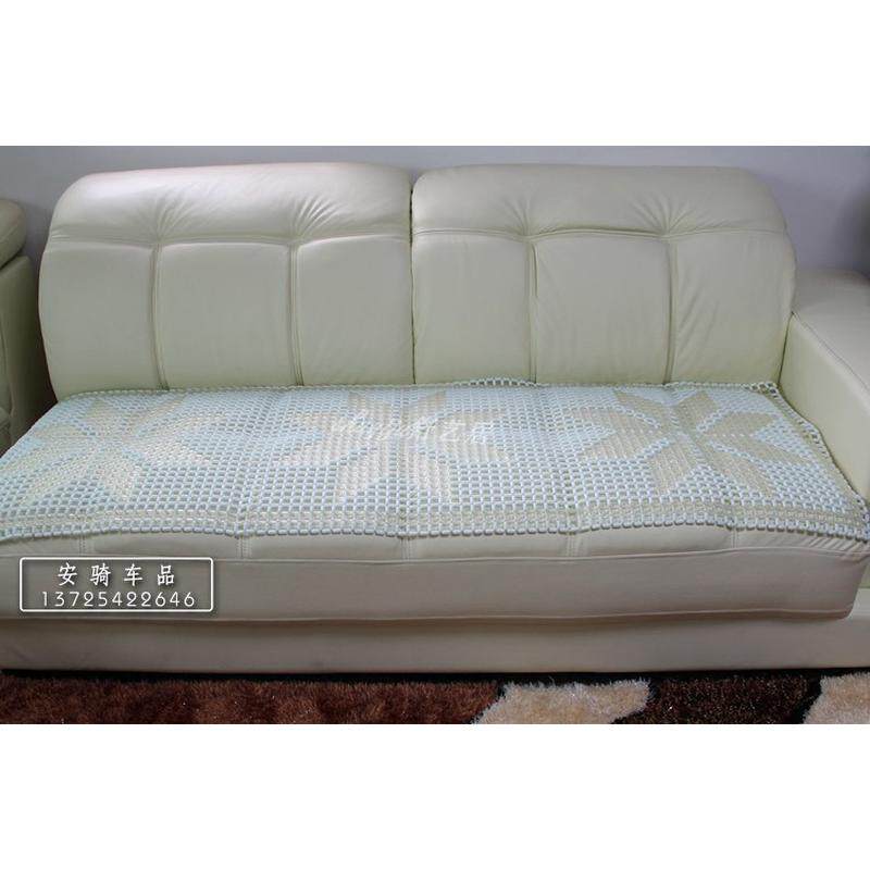 f7de批发简约风格玻璃陶瓷布艺沙发坐垫贵妃椅夏天凉椅珠子凉席垫