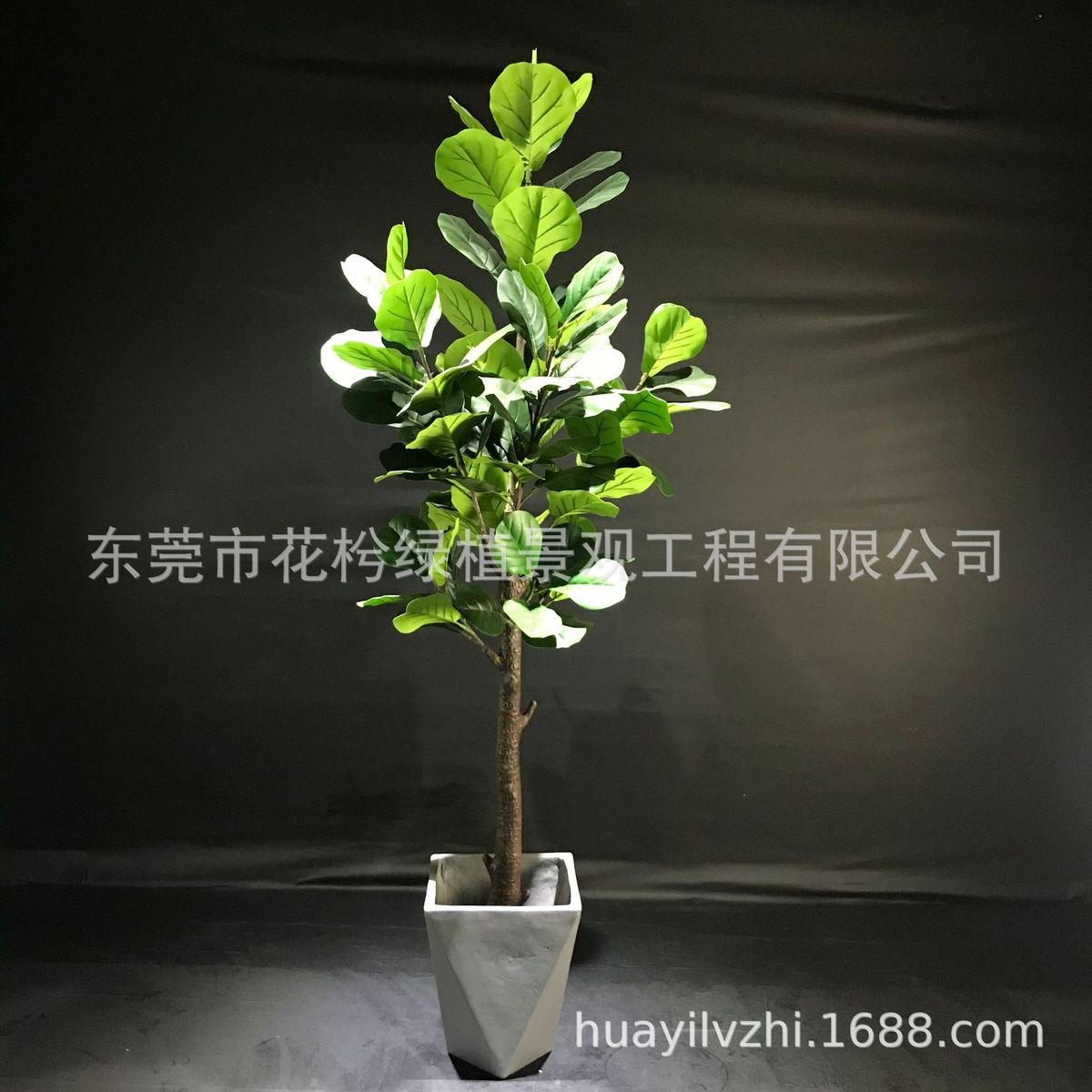 仿真植物盆栽琴叶榕仿真摆件家居客厅办公室绿植北欧批发厂家