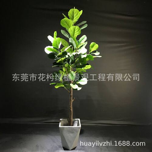 仿真植物盆栽琴叶榕可分体拆装家居客厅办公室绿植摆件批发厂家
