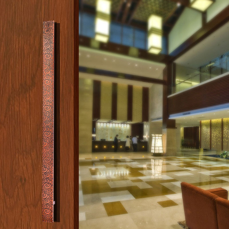 不锈钢中欧式豪华ktv酒店办公浴室水晶古铜木玻璃移动铝大门拉手