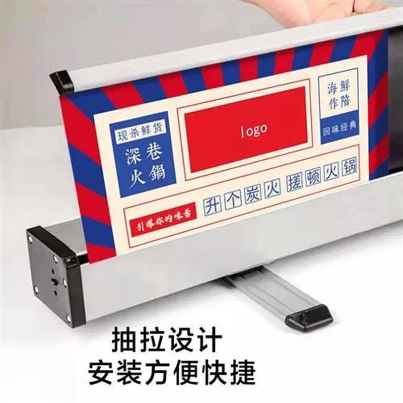 黑色银色展示架易拉宝铁质 户外立式伸缩广告牌 落地式海报架制作