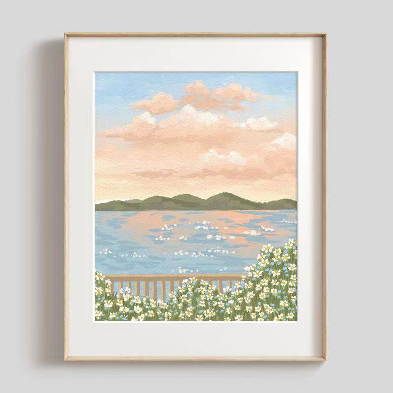 sy法式壁画客厅现代简约墙面风景玄关卧装饰画挂画过道感,家居饰品,现代装饰画,淘宝优惠券,粉丝福利购,淘宝优惠卷