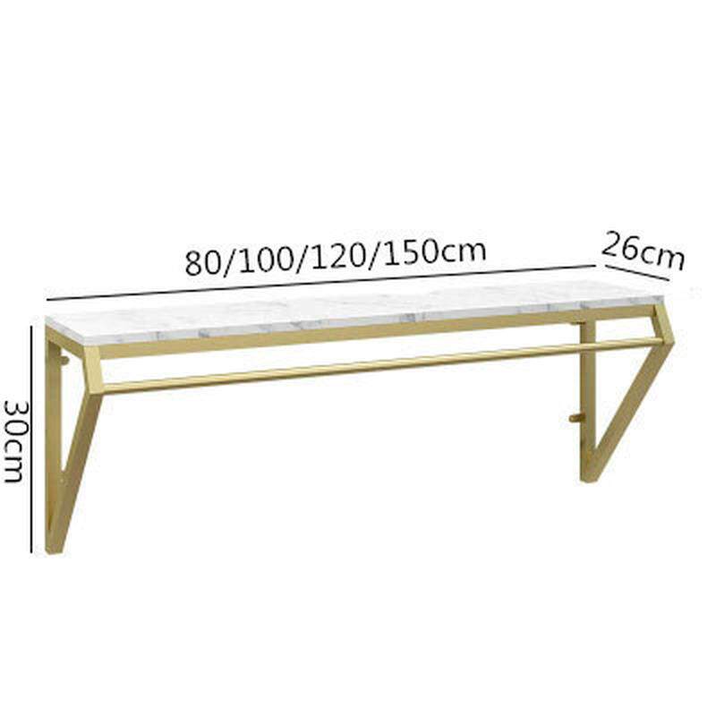 金色服装店衣架展示架上墙壁挂式组合创意陈列童装店货架衣服架子