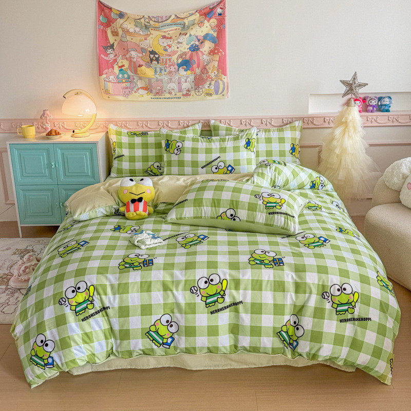 新款卡通kt三件套水洗棉四件套卡通儿童猫学生宿舍被套批发,床上用品,床品套件/四件套/多件套,淘宝优惠券,粉丝福利购,淘宝优惠卷