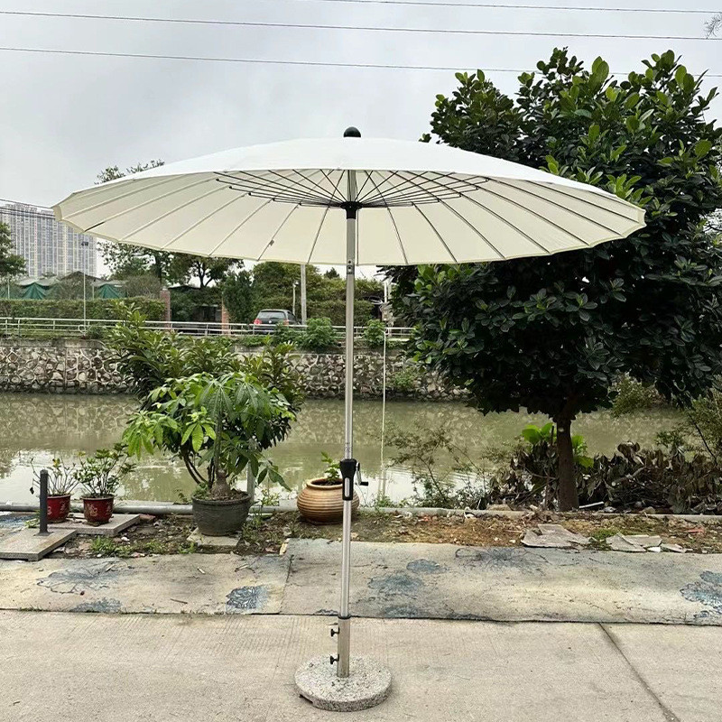 户外遮阳上海伞设计中柱伞庭院室外花园露台民宿酒店折叠休闲伞