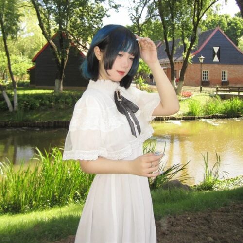 速发日单rojita连衣裙短袖女