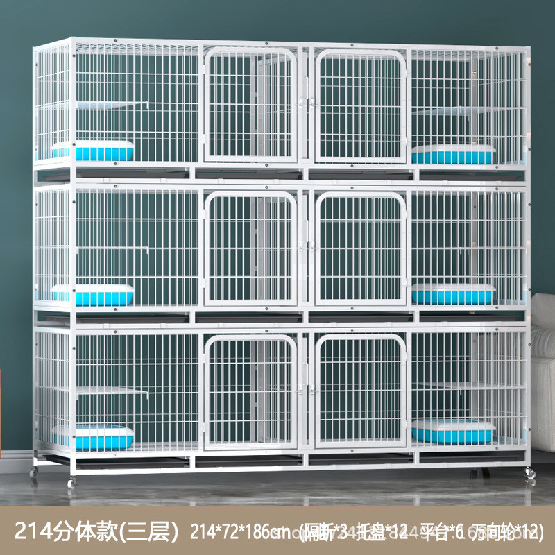 三层繁殖繁育猫笼室内猫舍笼笼店寄养笼狗笼猫笼宠物笼室内猫笼子