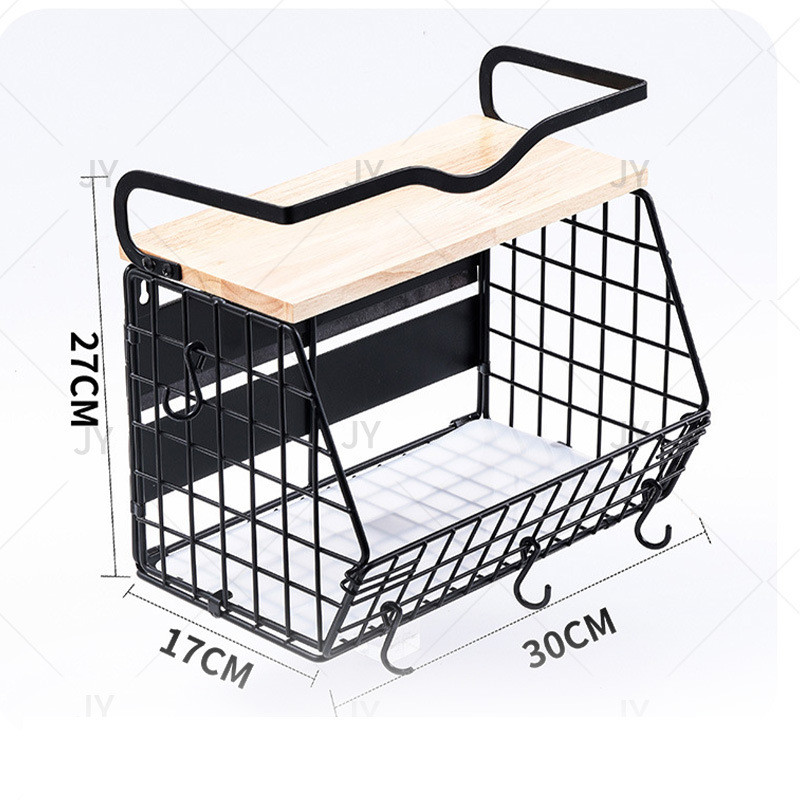 收纳架家用叠加可拆卸多功能水果壁挂式厨房整理储物架