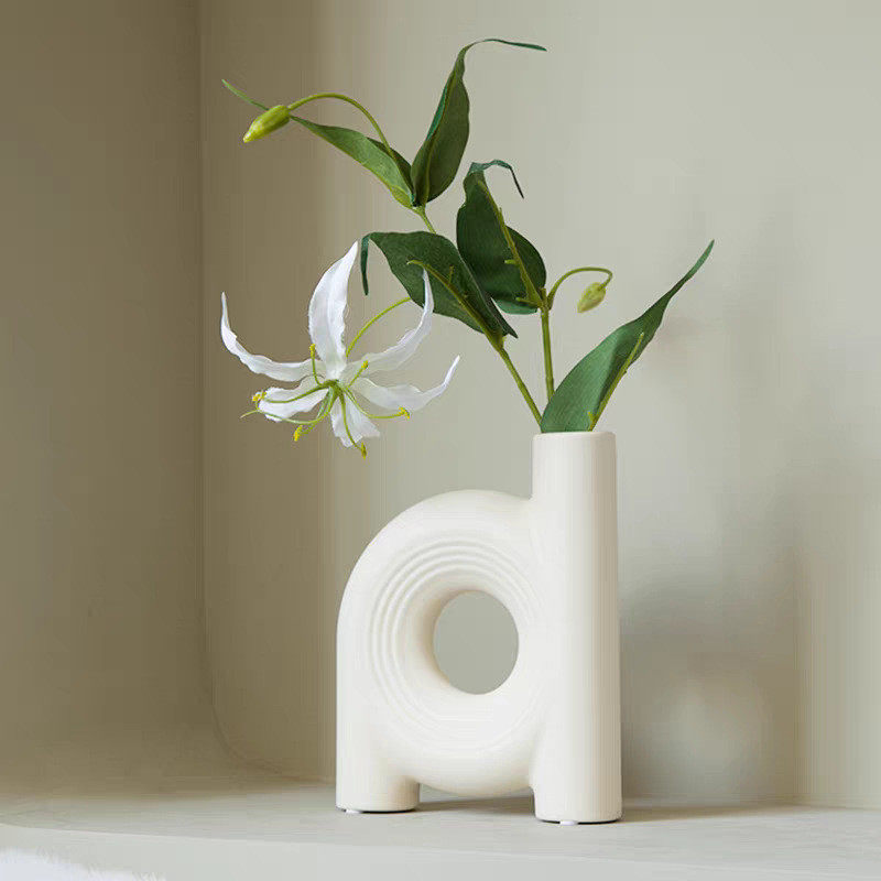 热销奶油波浪纹陶瓷书档花瓶组合客厅艺术摆件法式风高品质装饰批,特色手工艺,青花瓷,淘宝优惠券,粉丝福利购,淘宝优惠卷