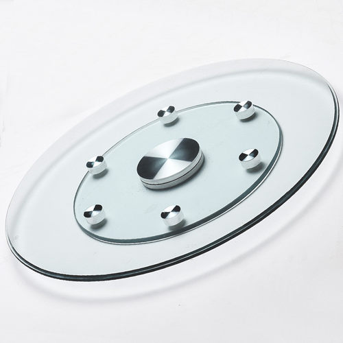 批发转盘转盘钢化玻璃餐桌家用圆桌转台酒店大圆桌旋转餐台圆台面