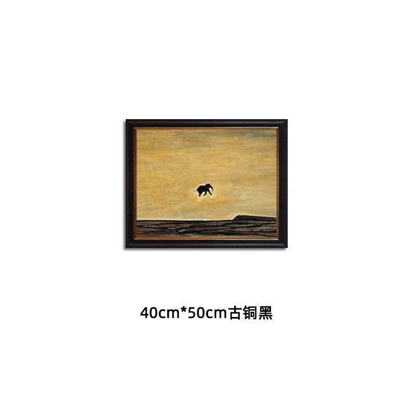 法式复古客厅组合装饰画高级感沙发背景墙挂画小众艺术壁画图片