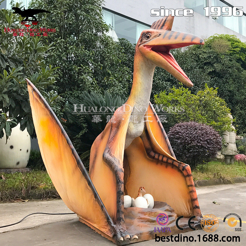 热销风神翼翅膀孵蛋恐龙制作工厂会动会叫龙煽动栩栩如生大型模型